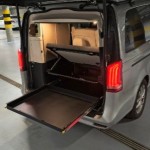 Aluminiowa Wysuwana szuflada 150kg  800mm Mercedes Marco Polo, Platforma do bagażnika, Zabudowa bagażnika Marco Polo