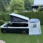 Namiot tylny, Namiot na tylną klapę, Kabina prysznicowa Volkswagen Nowa California T7 Nowy Multivan, Multivan T7 Family - SZARY - montaż na magnes