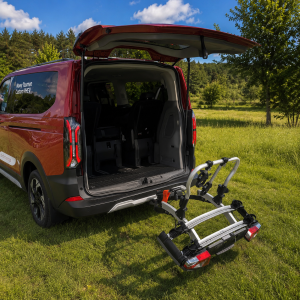Bagażnik rowerowy na hak obrotowy, elektryczny Nowy Ford Tourneo Custom - 2, 3 rowery elektryczne / MTB